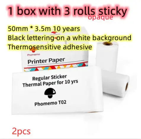 Portable Mini Printer for Students and Hobbyists, Bluetooth Thermal Label Printer
