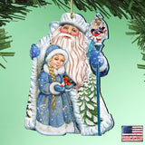Classic Christmas Wooden Ornaments by G. DeBrekht - Christmas Santa Snowman Decor - 8111410