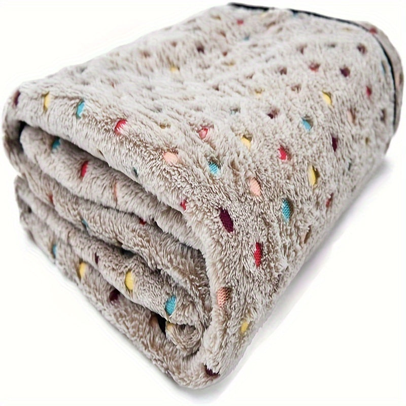 Manta para mascotas de franela de terciopelo coral, colcha para perros y gatos, manta para perros