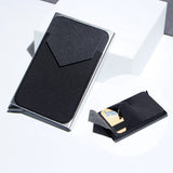 Metal Card Holder, Money Clip Aluminum Alloy Lycra Cloth - Lootquake
