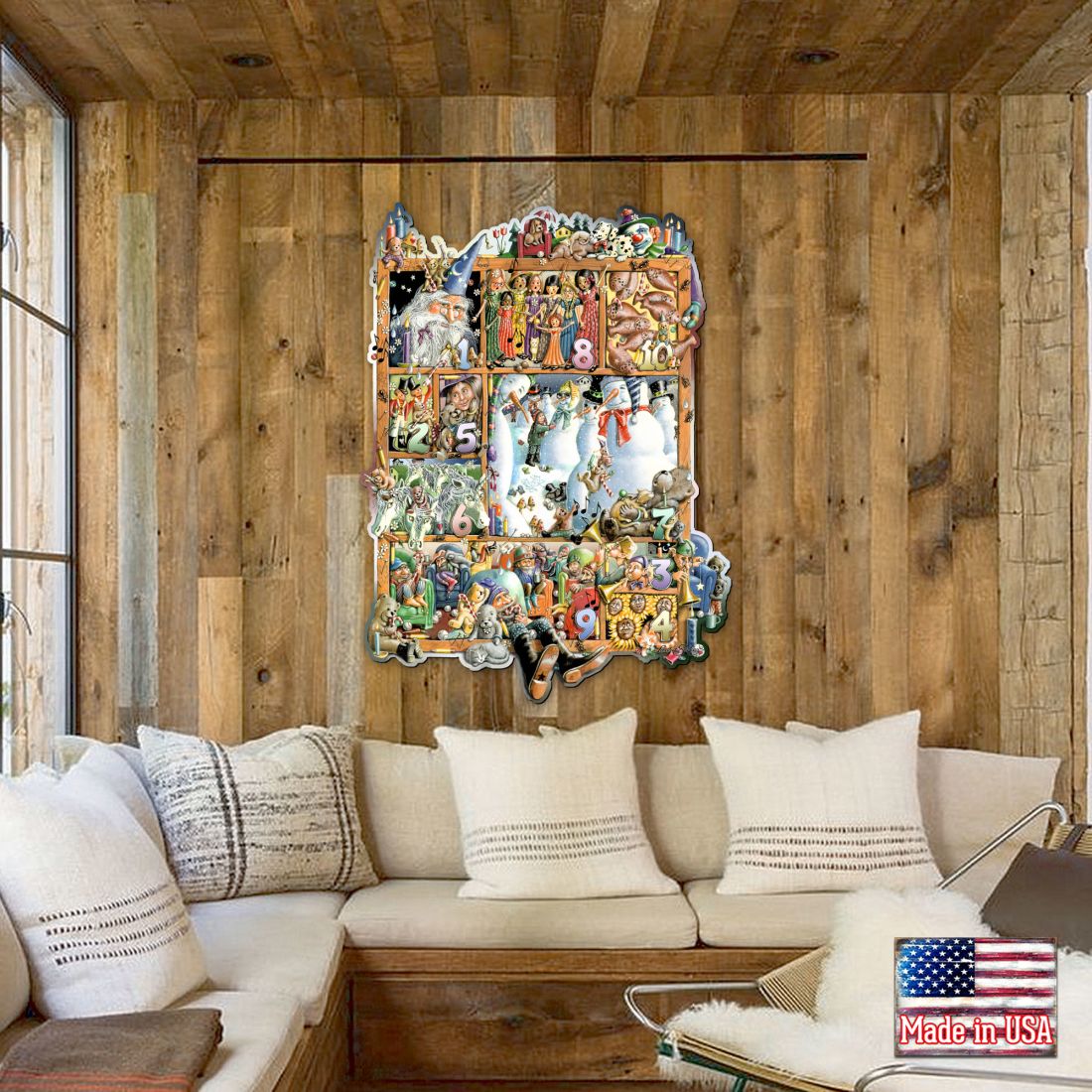 Numbers Whimsical Wall Art by Laura Seeley - Love Family Kids Decor - 8513009-LS