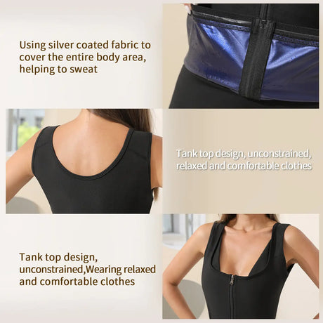 Women's Zip Vest Shapewear Storm Sweatshirt - Lootquake