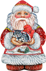 Kitten Holiday Santa Christmas Door Decor by G. DeBrekht - Christmas Decor - 8117808H