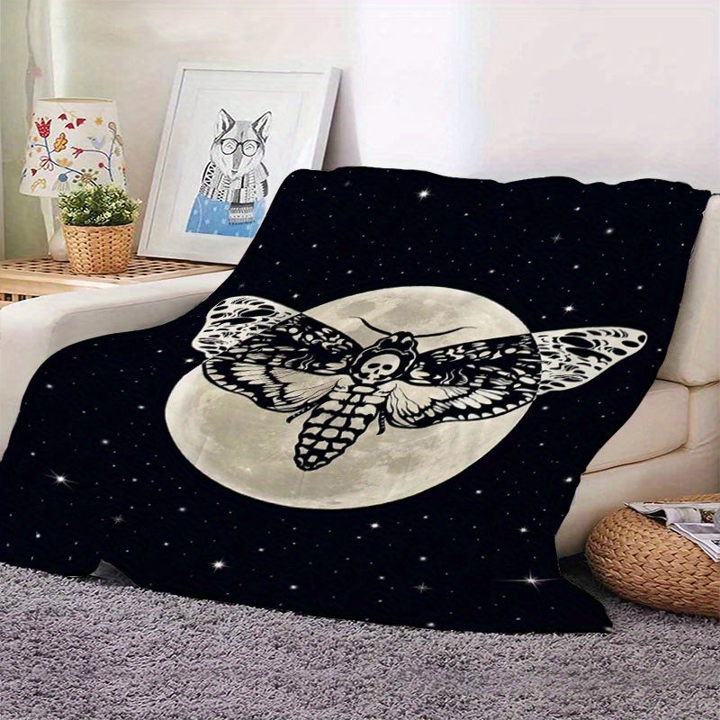 Couverture thème Halloween, couverture cadeau polyvalente, couverture en flanelle ultra douce avec impression haute définition, couverture climatisée, couverture pour la pause déjeuner