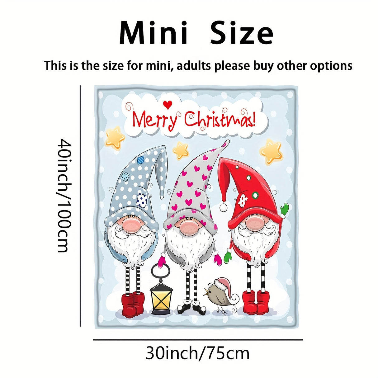 1 manta navideña, manta decorativa para fiestas navideñas, manta de cama para regalo de Año Nuevo, regalo de Navidad para sofá cama, oficina, camping.