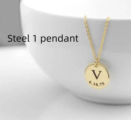 Personalized Pendant Stainless Steel Necklace - Lootquake