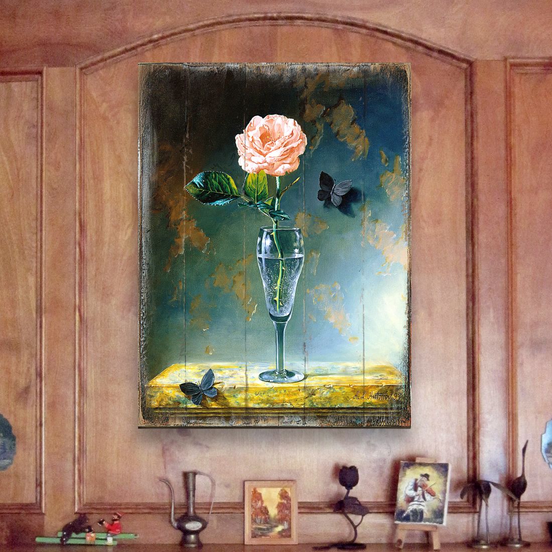 Arte mural de madera Ameya Rose Art de Nature Wonders - Decoración infantil para el hogar - 95350B