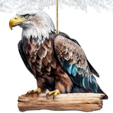 Bald Eagle Wooden Ornaments by G.Debrekht - Wildlife Holiday Decor - 8710101-2