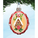 Holiday Kiss Mercury Glass Ornaments by Jamie Mills-Price - Christmas Decor - 770139S3-MP