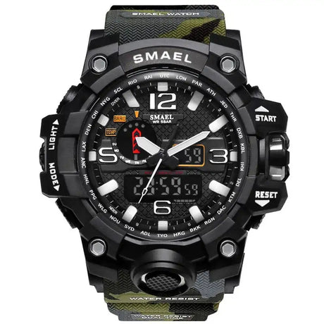 SMAEL Brand Men Sports Watches Dual Display - Lootquake