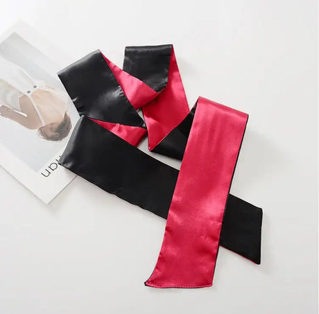 Sexy lingerie black red eye mask - Lootquake