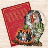 Adornos de madera de Harry el aterrador para Halloween de Jamie Mills-Price - Decoración de Halloween para Acción de Gracias - 8457405