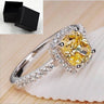 Rings For Women Bridal Wedding Anelli Trendy Jewelry Engagement Ring White Gold Color Anillos - Lootquake