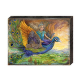 Arte mural de madera de fantasía de la Princesa Pavo Real de Josephine Wall - Decoración de fantasía - 852138-JW