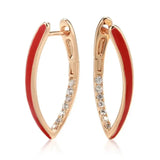 Japanese And Korean Fashion Blue Crystal Earrings - Lootquake