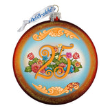 Adorno de cristal del 25.º aniversario de G. Debrekht - Decoración navideña - 744-018