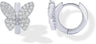 Fashion Copper Inlaid Zirconium Butterfly Ear Ring Niche - Lootquake