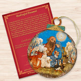 Nativity Ball Wooden Ornaments by Gelsinger - Nativity Holiday Decor - 8023852