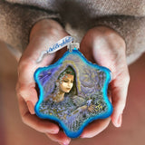 Winter Goddess Glass Ornament by Josephine Wall - Christmas Decor - 754-401-JW