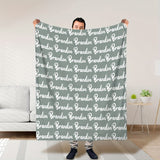 1pc Personalized Soft Flannel Blanket with Custom Name - Cozy Sofa Blanket for Son or Daughter, Unique Gift Idea with TV Blanket Function, Plush and Warm for Chilly Nights