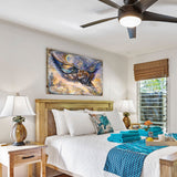 Arte de pared de madera de fantasía con diseño de polilla tigre de Josephine Wall - Decoración de fantasía - 852145-JW