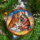 Regal Nativity Glass Ornament by G. DeBrekht - Nativity Holiday Decor - 73369