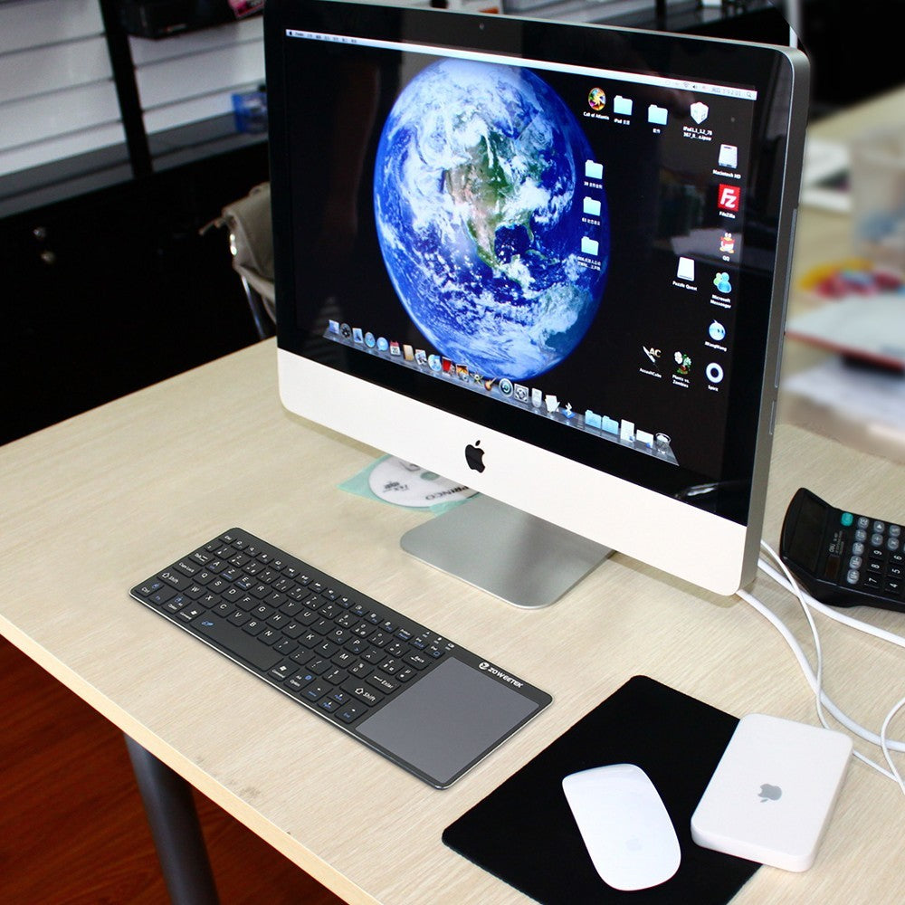 Zoweetek K12BT-1 Mini Wireless Bluetooth Keyboard with Touchpad