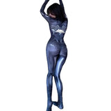 Erotic Lingerie Uniform Temptation Zipper Jumpsuit - Lootquake