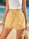 New High Waist Linen Shorts