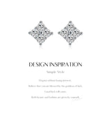S925 Sterling Silver Diamond Flower Earrings - Lootquake