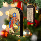 Nativity of Birth Religious Orthodox Sacred Icon Ornament - Inspirational Icon Decor - 87019