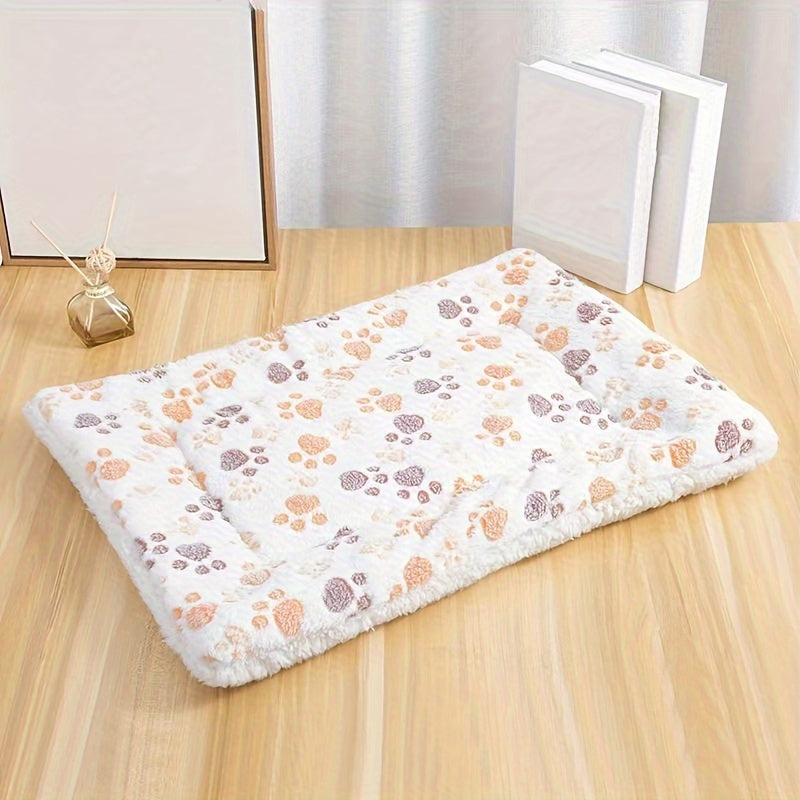 Manta de invierno de franela gruesa y cálida - Colchoneta multicolor para dormir para perros - Colchoneta para perrera