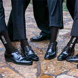 1 par/3 pares de calcetines de algodón para padrinos de boda, calcetines negros para novios, regalos para bodas, calcetines de regalo para padrinos de boda