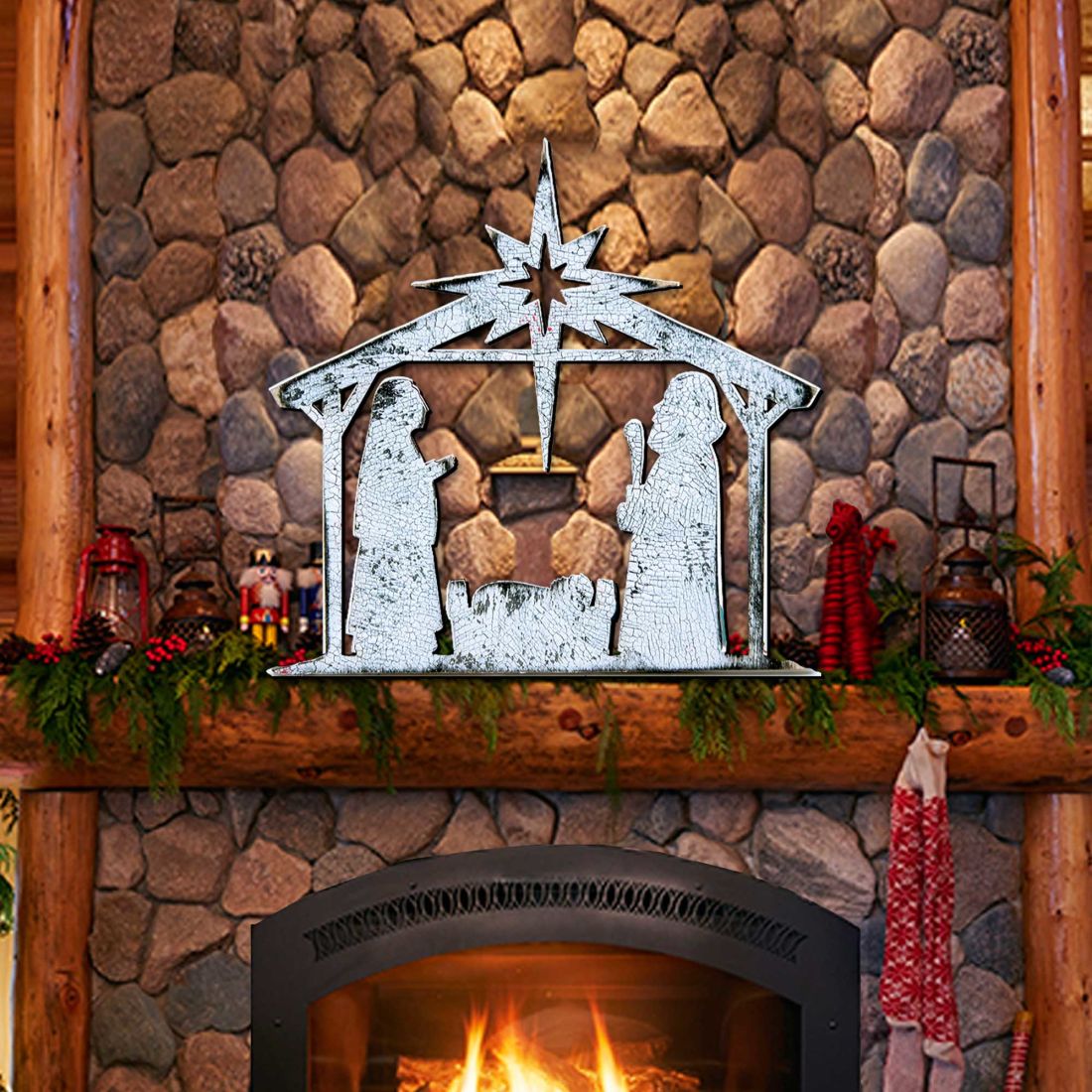 Decoración para puerta de la Natividad con Estrella Naciente de G. DeBrekht - Decoración navideña de la Natividad - 8198851H