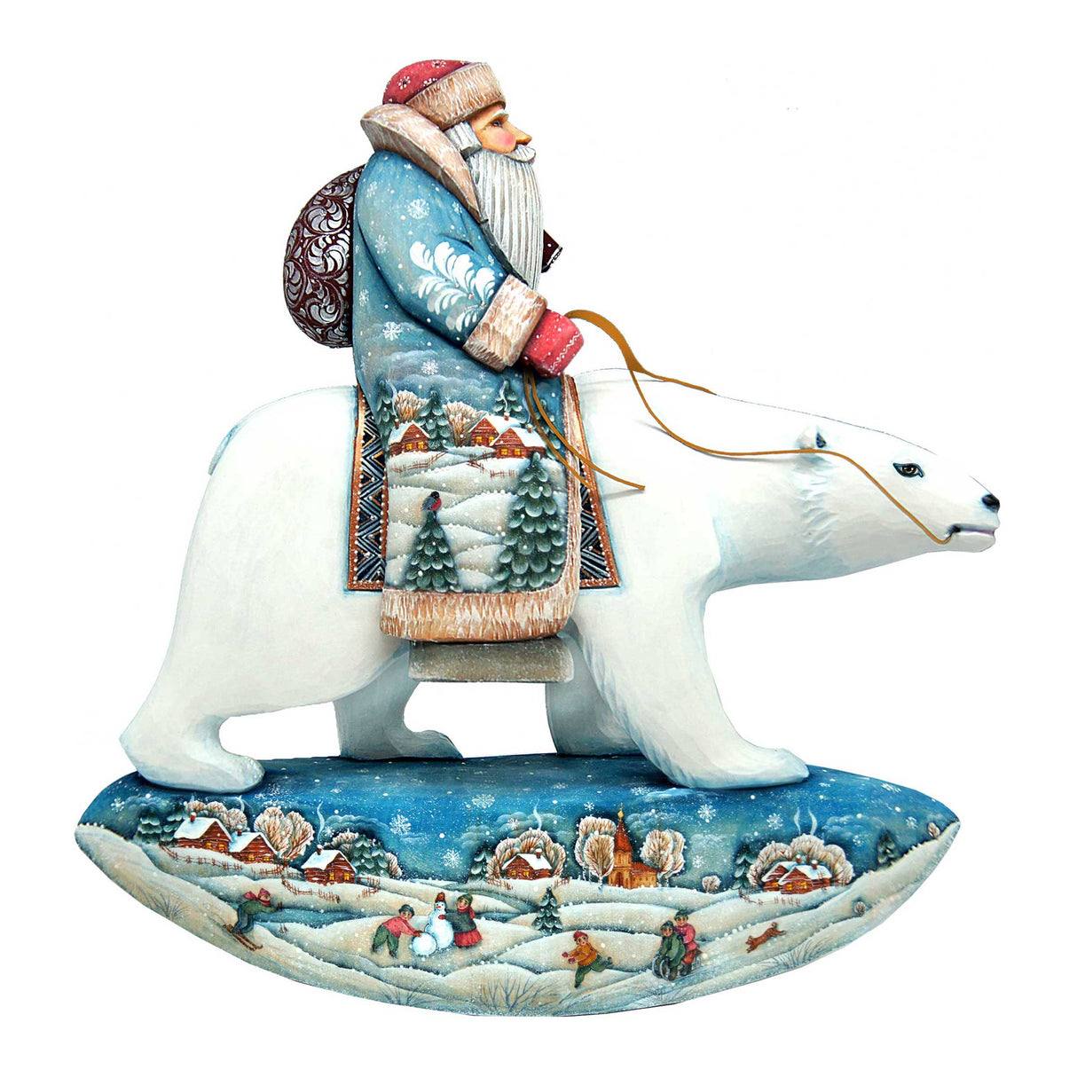 Decoración navideña para puerta con Papá Noel y oso polar de G. DeBrekht - Decoración navideña con Papá Noel y muñeco de nieve - 8116382H