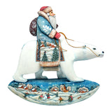 Decoración navideña para puerta con Papá Noel y oso polar de G. DeBrekht - Decoración navideña con Papá Noel y muñeco de nieve - 8116382H