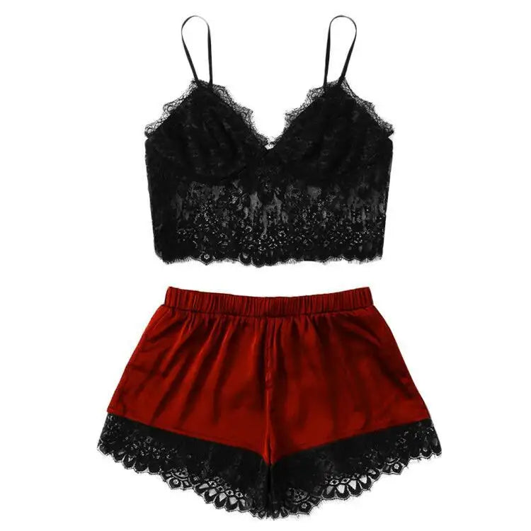 Sexy lingerie sexy women's split lace lingerie sexy suit - Lootquake