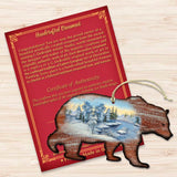 Adornos navideños de madera con diseño de oso grizzly de G. DeBrekht - Decoración navideña con temática de vida silvestre - 8198214