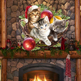 Christmas Wreath Holiday Door Decor by D. Gelsinger - Christmas Decor - 8461027-1H-1607