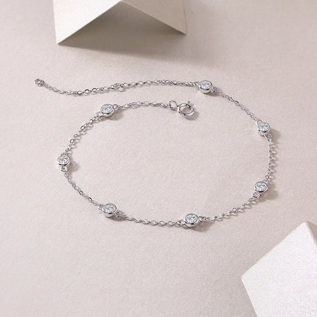Smart Bubble Luxury Fashion Mossan Diamond S925 Silver Bracelet Comparable To Natural Diamonds - Lootquake