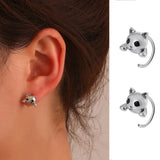 European And American Cute Cat Retro Fashion Minority Design Simple Cute Animal Earrings For Women - Lootquake