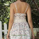 Women's Sleeveless Suspender Floral Dress - Lootquake