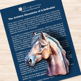 Juego de 3 adornos decorativos de madera con forma de caballo, de G. Debrekht - Decoración navideña - 8091039C-S3