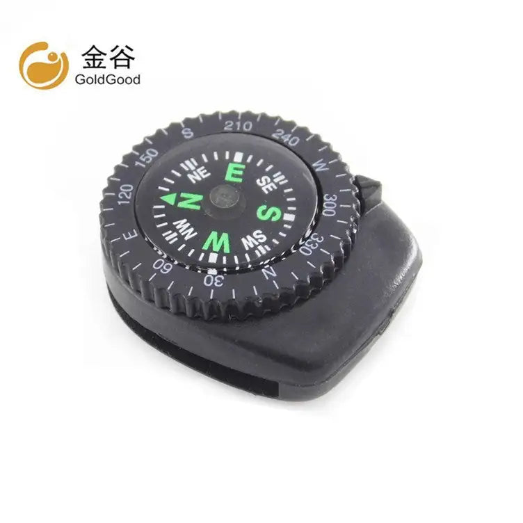 Mini Watch Strap Button Removable Compass Survival Mini Pocket Compass Outdoor Hiking Camping Accessories - Lootquake