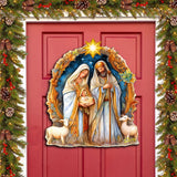 Nostalgic Nativity Scene Holiday Door Decor by G. Debrekht - Nativity Holiday Decor - 8611074H