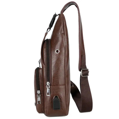 USB Portable Charging Chest Bag Messenger Bag - Lootquake