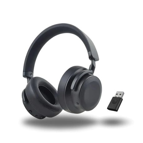 EchoBeatz Wireless Headphones Auracast Headphones EchoBeatz ANC Headphones Wireless ANC Headphones Noise Cancelling Headphones with Dongle Over-Ear Noise Cancelling Headphones. - Lootquake