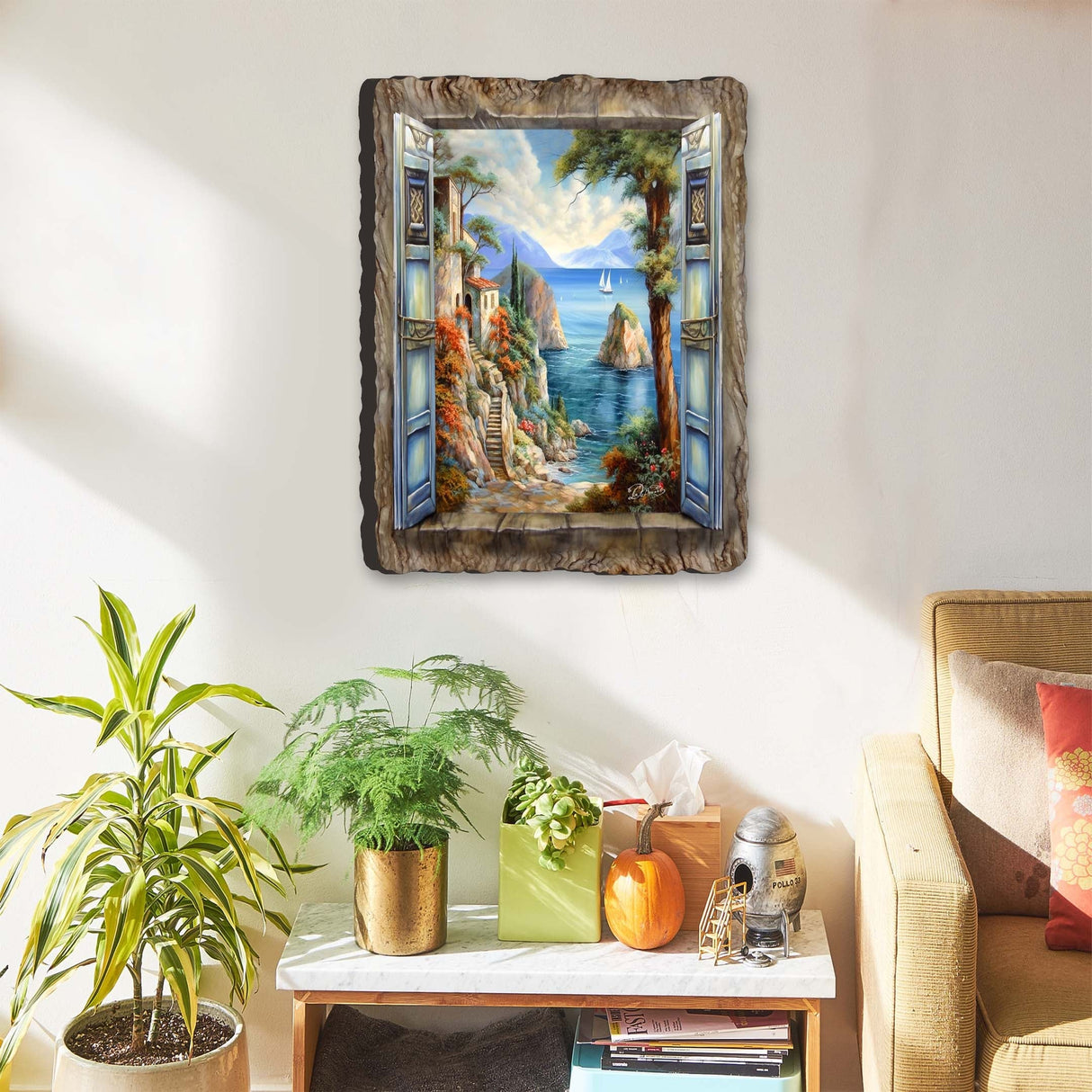 Mediterranean View Wall Art by G. DeBrekht Coastal Decor - 8492101W