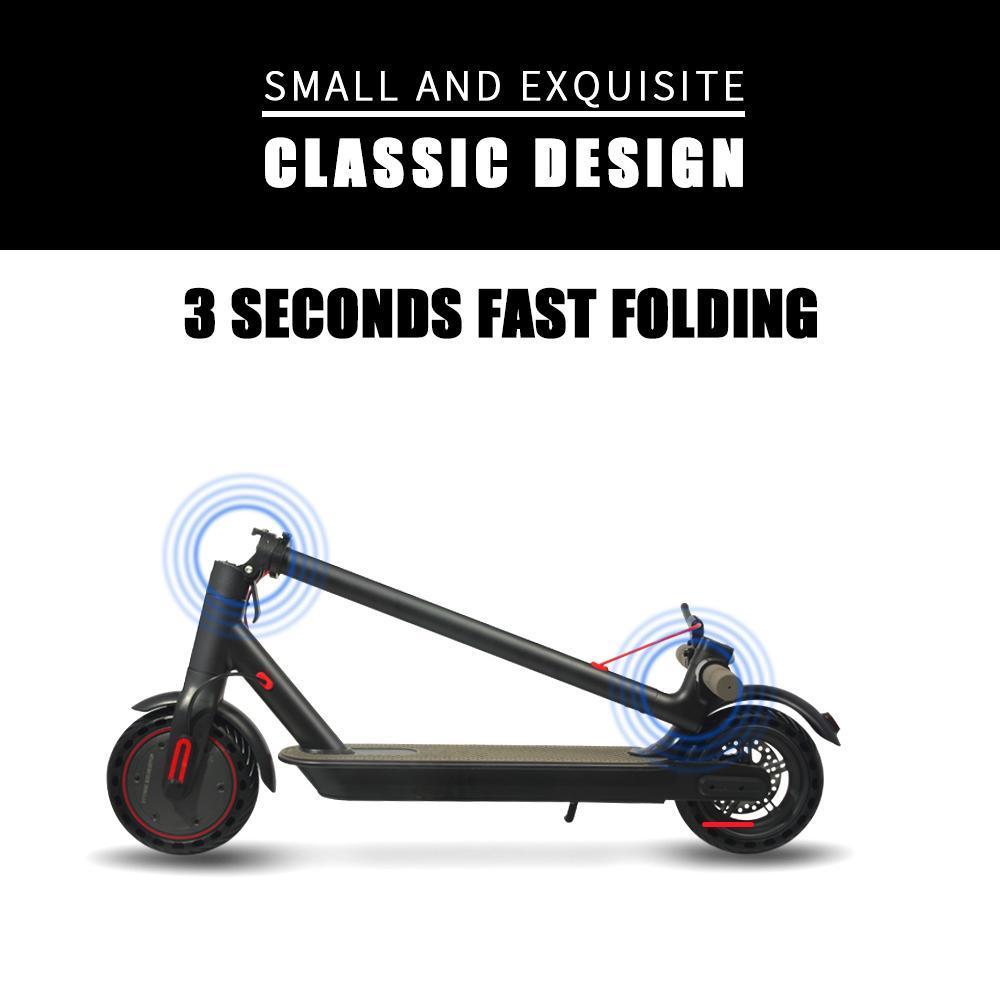 Trottinette électrique à deux roues intelligente haute puissance et haute vitesse de 350 W la plus vendue