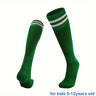 1 par de calcetines deportivos a rayas hasta la rodilla para niños: transpirables y cómodos para baloncesto, fútbol y running.